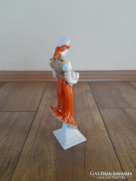 Antik Herendi Madonna porcelán figura