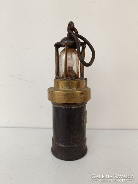 Antique mining tool hollow carbide lamp 553 8568