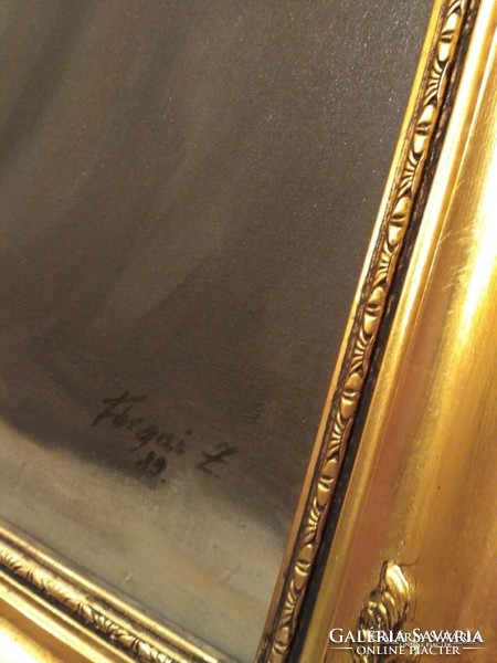 Ballerina signed painting 80x60 cm plus frame