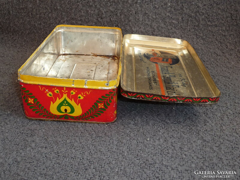 Old metal coffee box antique Frank coffee metal box Frank replacement coffee advertising tin box 1920s
