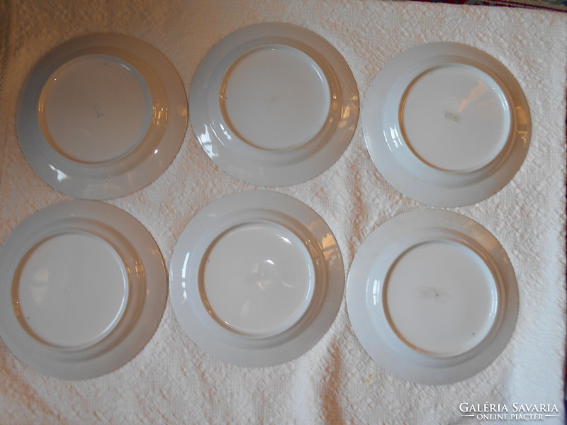 6 db Kalocsai kézzel festett lapos  tányér 24 cm-az ár a 6 db-ra vonatkozik