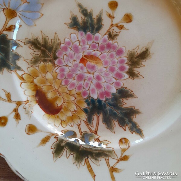 Antique Zsolnay floral decorative plate