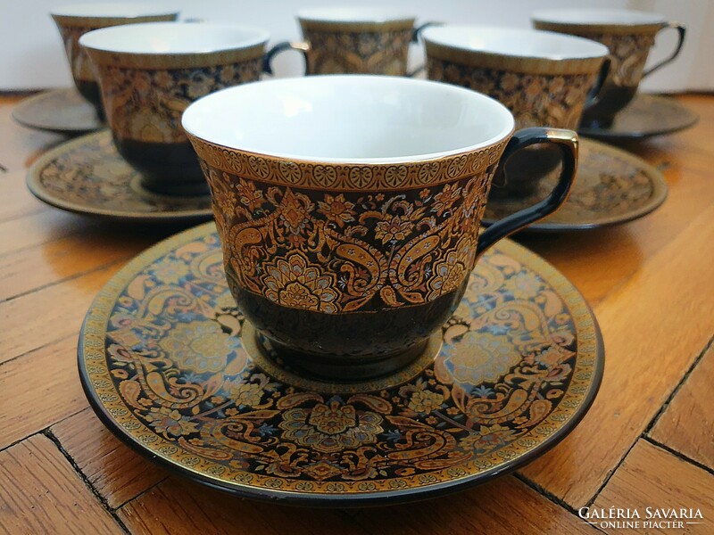 Kadirelli porcelain coffee cup with bottom 6 pieces