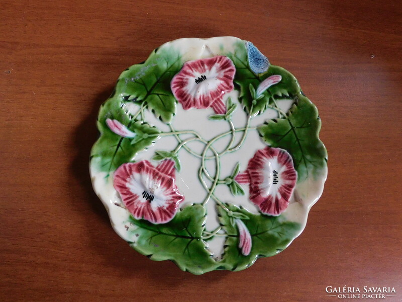 Körmöcbánya hajnalka pattern antique majolica plate 18.5 Cm - with a snap