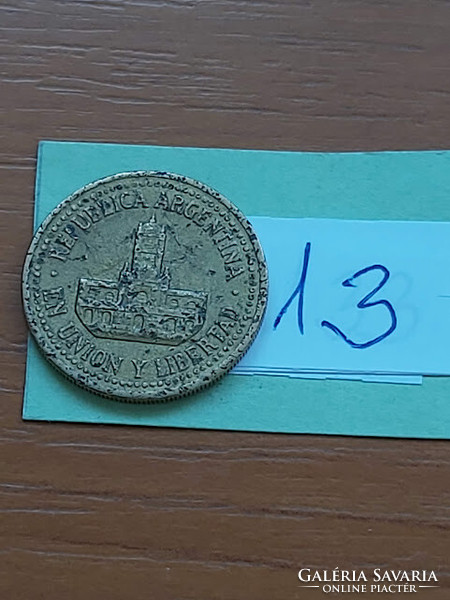 Argentina 25 centavos 1992 aluminum bronze, cabildo (buenos aires) 13