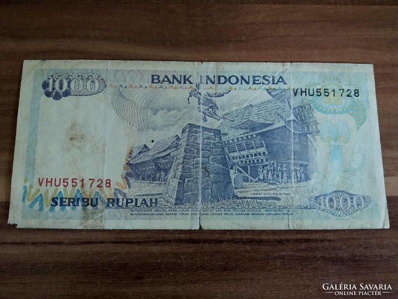 1000 Rúpia, Indonézia, 1992