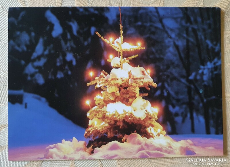 Karácsonyi postatiszta üdvözlőlap üdvözlőkártya levelezőlap