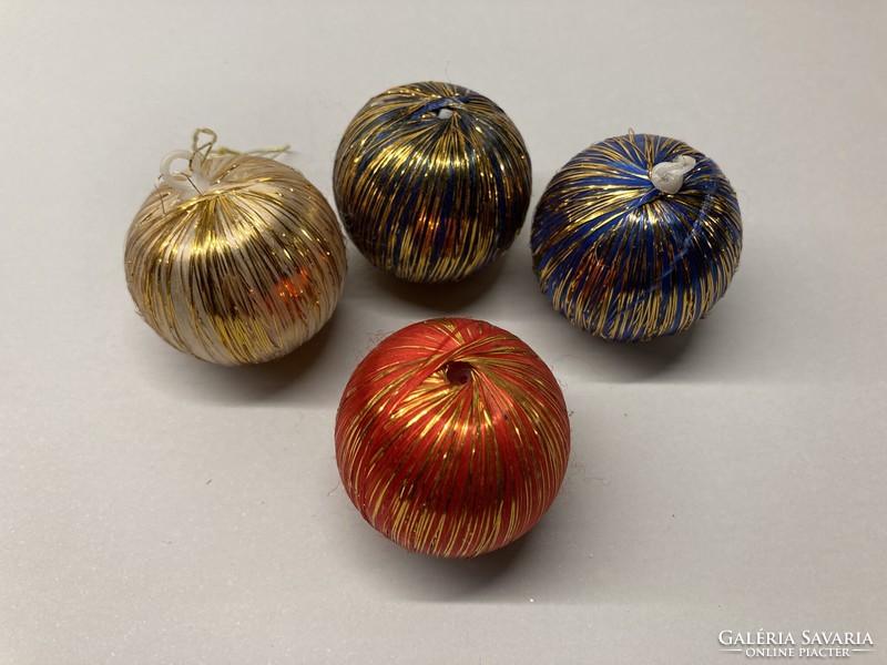 Old Christmas tree decoration mini silk balls