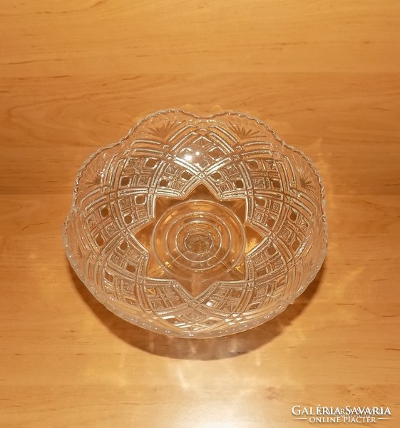 Antik talpas üveg tál sütemény vagy gyümölcskínáló asztalközép (3)