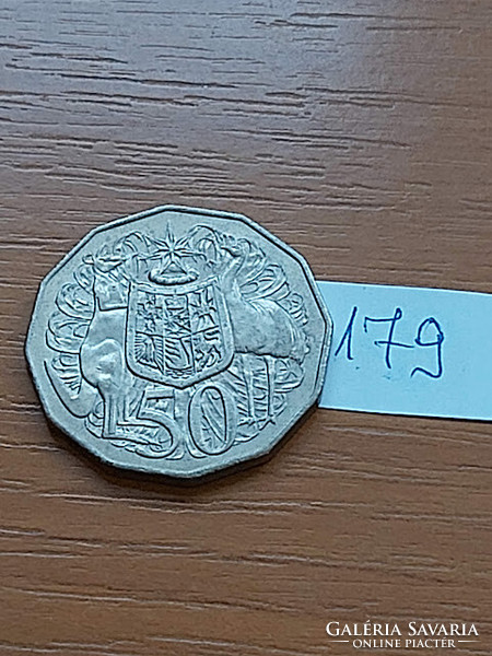 Australia 50 cents 1981 copper-nickel, coat of arms, ii. Queen Elizabeth, 179.