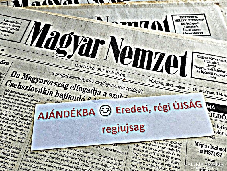 1968 April 25 / Hungarian nation / for birthday :-) original, old newspaper no.: 18199