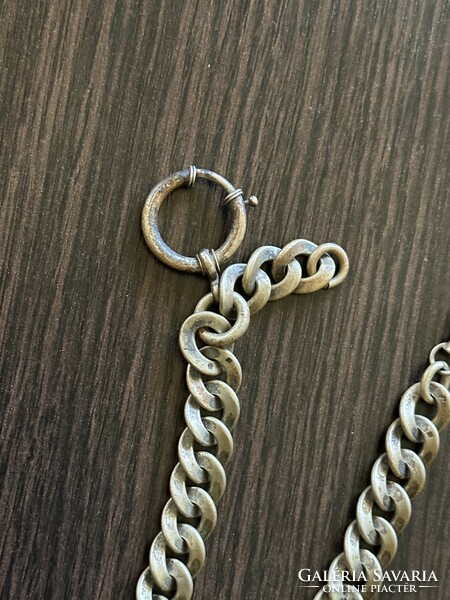 Antique solid pocket watch chain