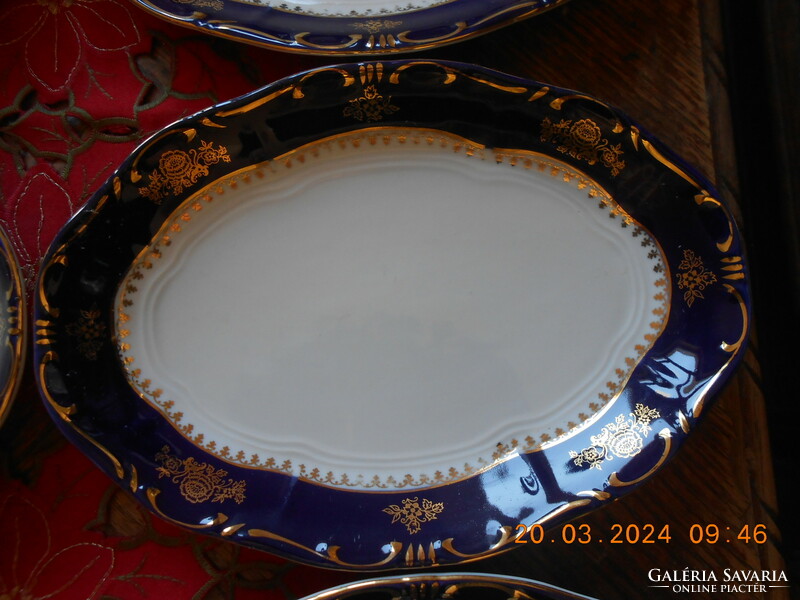 Zsolnay Pompadour I-es sültes tányér, 6 db
