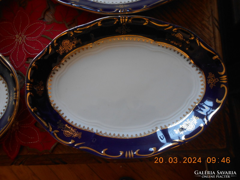 Zsolnay Pompadour I-es sültes tányér, 6 db