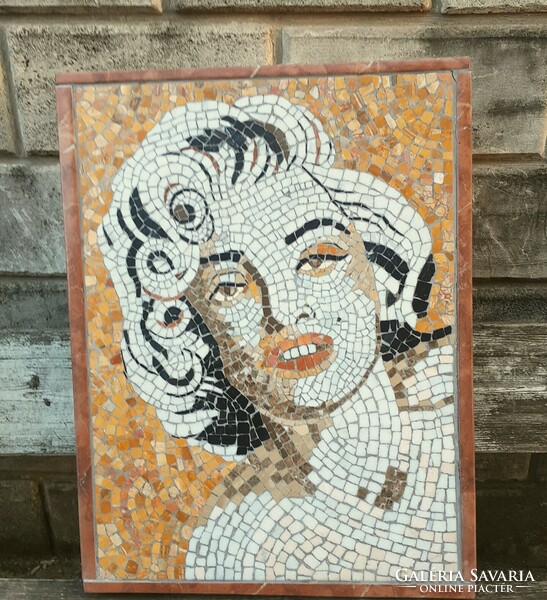 Marilyn Monroe márvány Római mozaik nagy méretű!!!