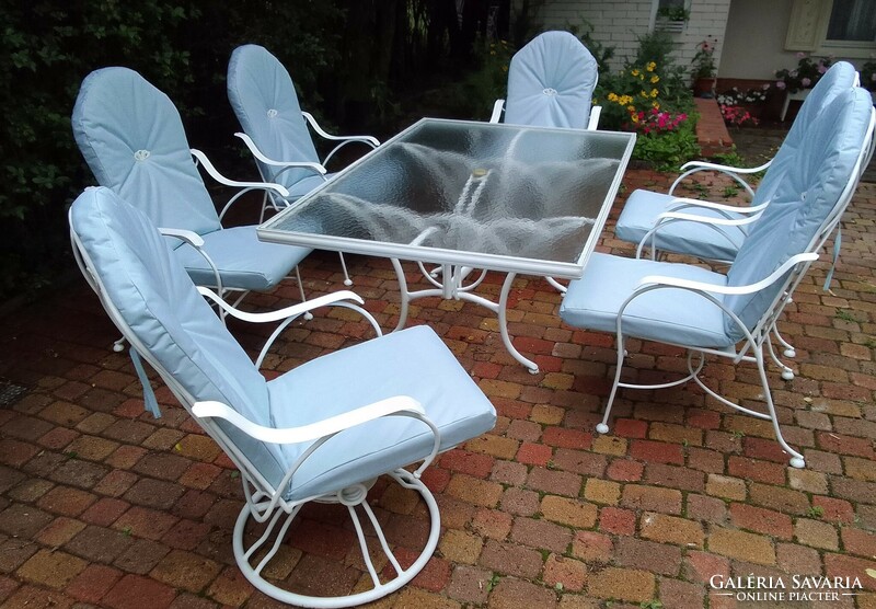 Extremely comfortable garden furniture set, American furniture rarity!