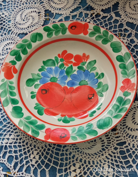 Kézzel festett fali tányér