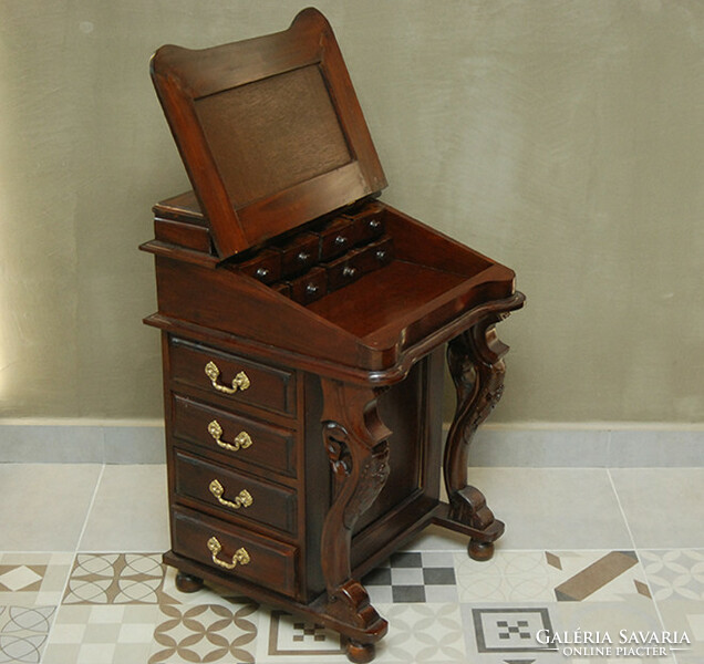 Davenport desk secretary in mahogany wood