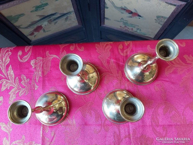 Copper candle holders 4 pcs - in beautiful condition
