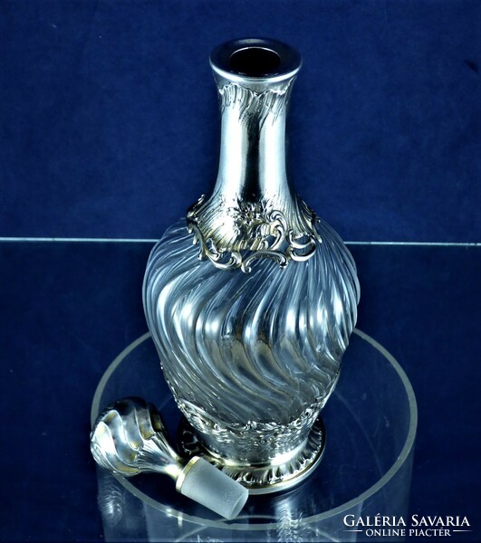Wonderful antique silver bottle, Paris, ca. 1880!!!