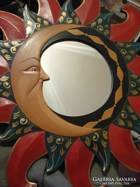 Retro mirror, wood