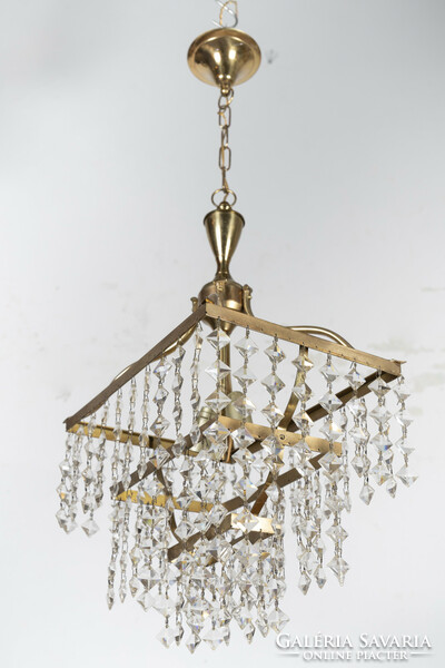 Art deco style crystal chandelier