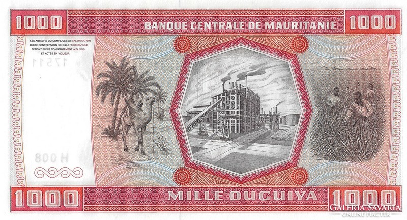 Mauritánia 1000 ouguiya, 1981, UNC bankjegy