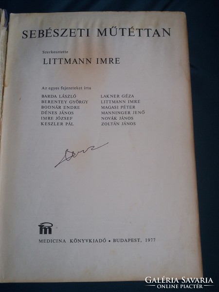 Imre Littmann: surgical operation.