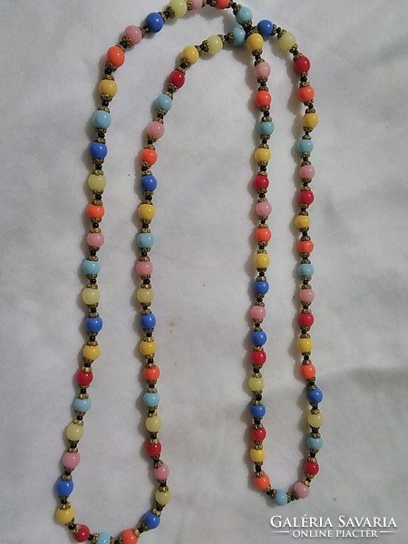 Colored antique necklace made of glass beads