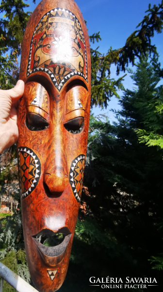 African wood wall mask
