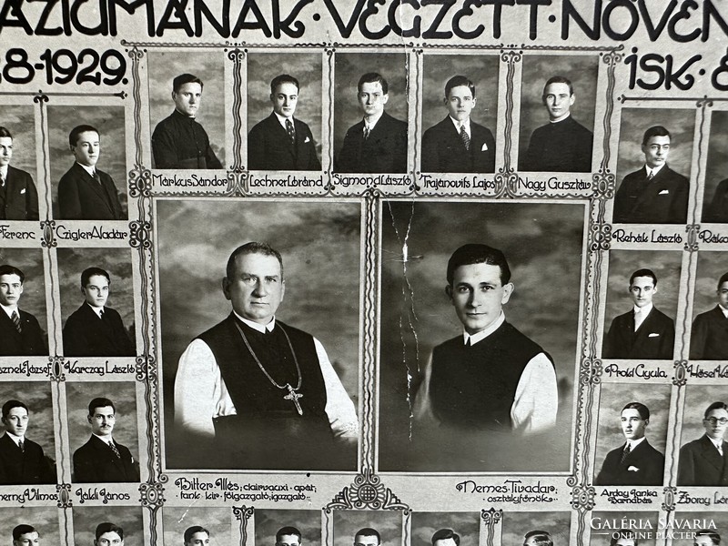 The students who graduated from the Cistercian high school of St. Imre in Budapest are: 1928-1929.