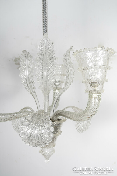 Art deco Murano glass chandelier