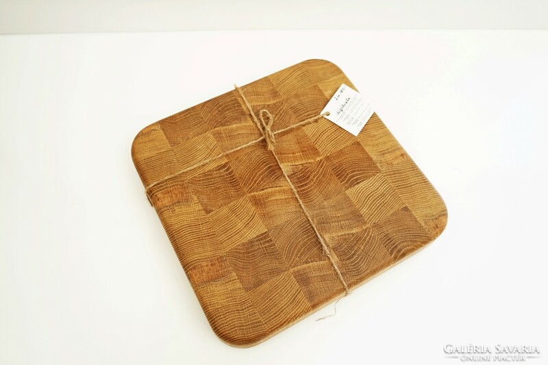 Solid oak cutting board / checkered / unique / quality