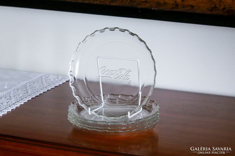 Coca-Cola relic, dessert plate with 5 cap styling. Price/5 pcs.