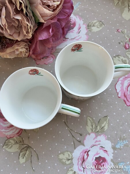 Pair of wonderful pink porcelain mugs, exclusive for Victoria and Albert Museum, London