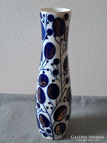 A rare hand-painted vase by Lomonosov