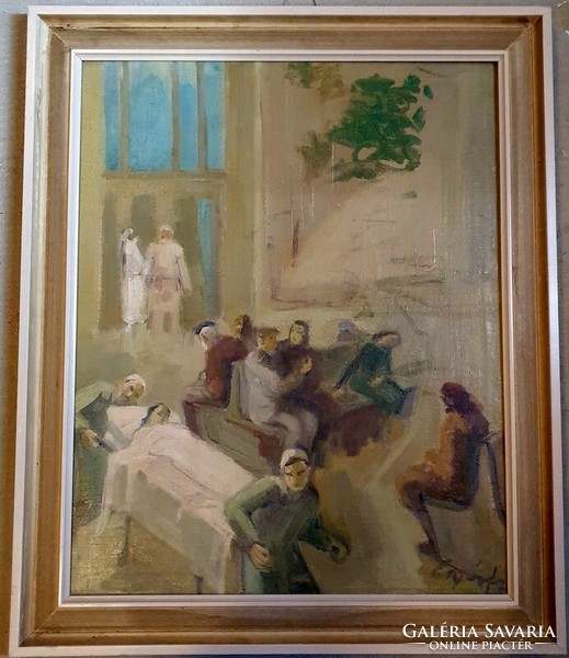 Győrfy k. József (Budapest, 1899 - ) patient waiting room