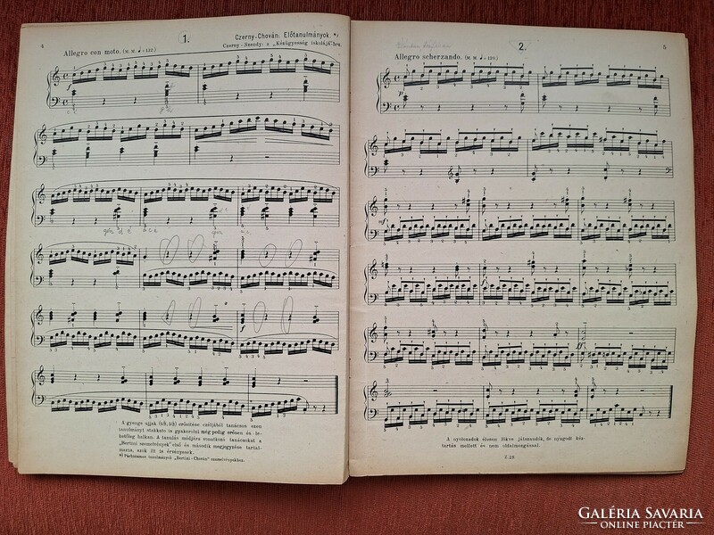 Czerny: preliminary studies for the school of dexterity music