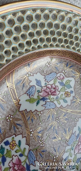 Openwork decorative plate with an antique cubash pattern from the 1880s (museum piece)