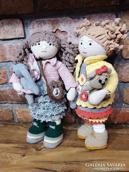 Handmade crocheted dolls