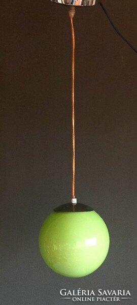 Bauhaus kiwi green Murano glass ceiling lamp negotiable