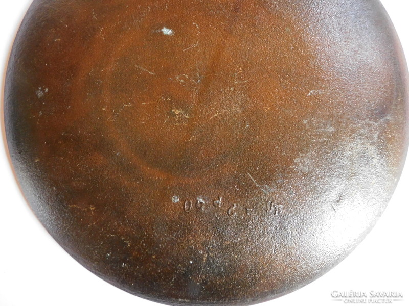 Bronz tál csodaszarvas motívummal 22.5 cm