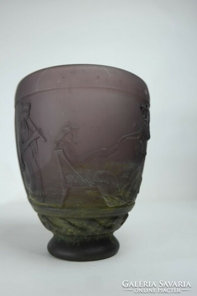 Francia art deco Georges de Feure üveg váza - 51919