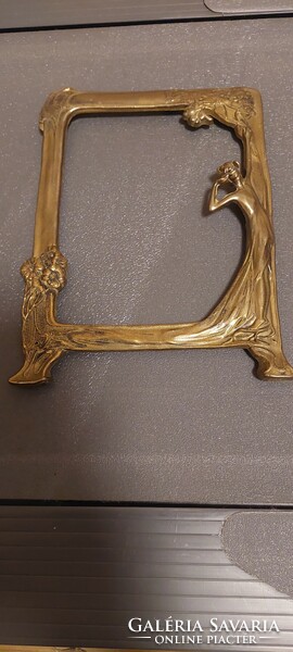 Art Nouveau copper picture frame
