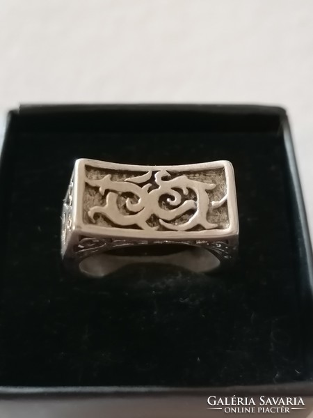 Mutatós Ezüst férfi pecsétgyűrű
