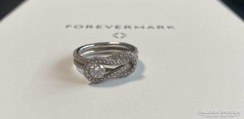 Eladó Forevermark 18K fehér arany gyémánt gyűrű