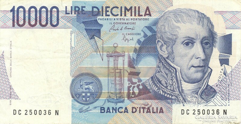 10000 Lira lire 1984 Signo ciampi és speziali italy 3.