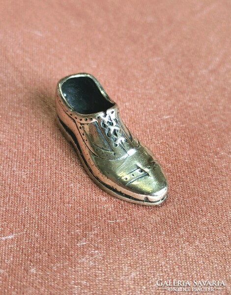 Silver miniature shoes