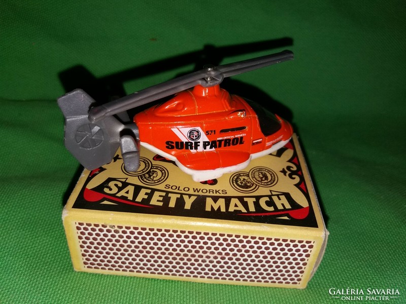 Retro matchbox mattel sea rescue helicopter toy small car according to the pictures