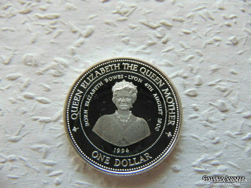 Barbados Silver 1 Dollar 1994 pp 10.00 Gramm